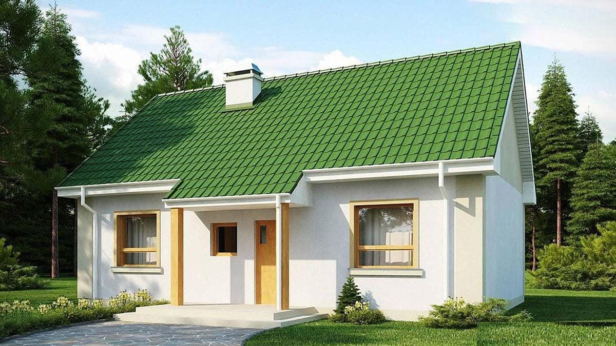 Mẫu nhà cấp 4 đơn giản 6x20m đẹp