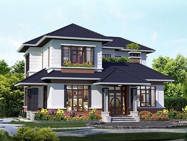 Mẫu thiết kế biệt thự sân vườn đẹp, hiện đại