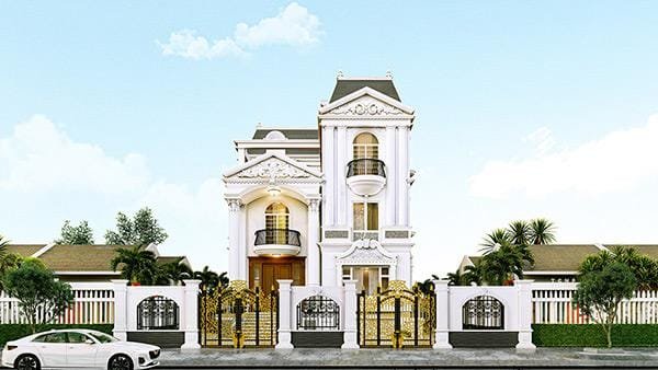 Thiết kế biệt thự kiểu Pháp