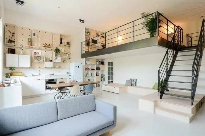 Mẫu nhà cấp 4 gác lửng hiện đại, giá rẻ