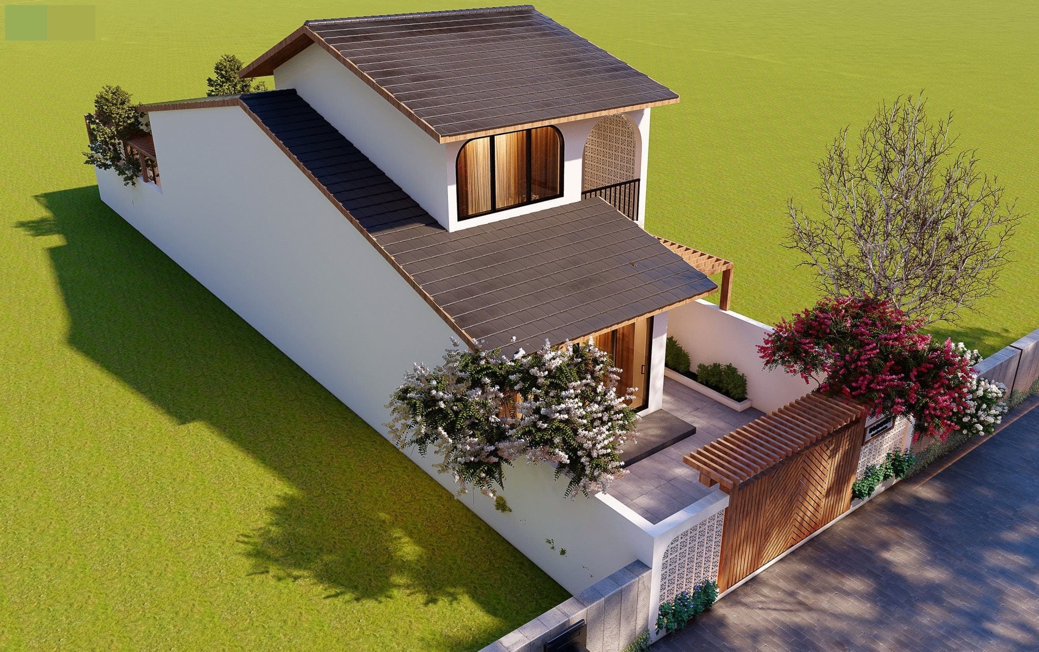 Mẫu nhà cấp 4 mái Nhật được nhiều người ưa chuộng ở Việt Nam