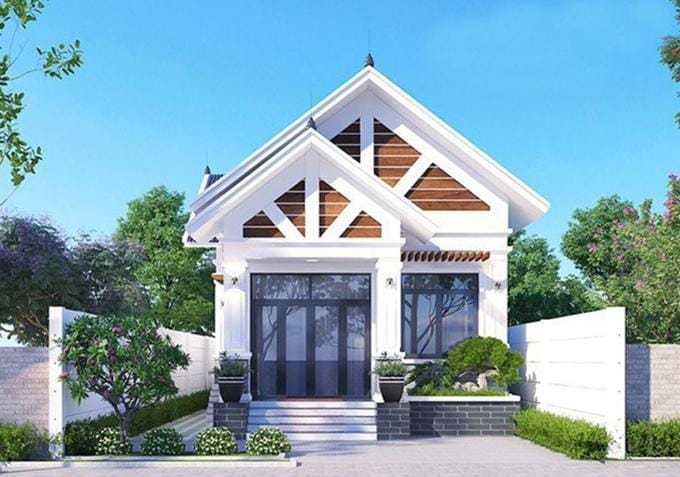 mẫu nhà ống 1 tầng đẹp