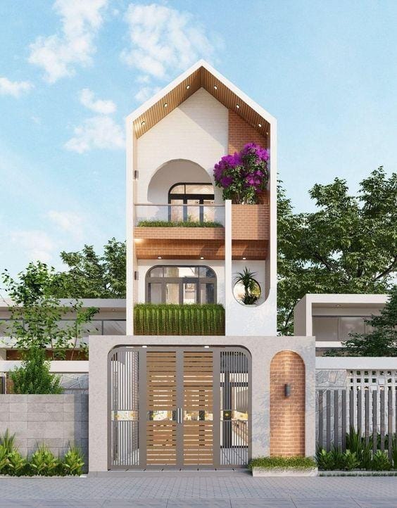 Mẫu nhà ống 3 tầng đẹp hiện đại