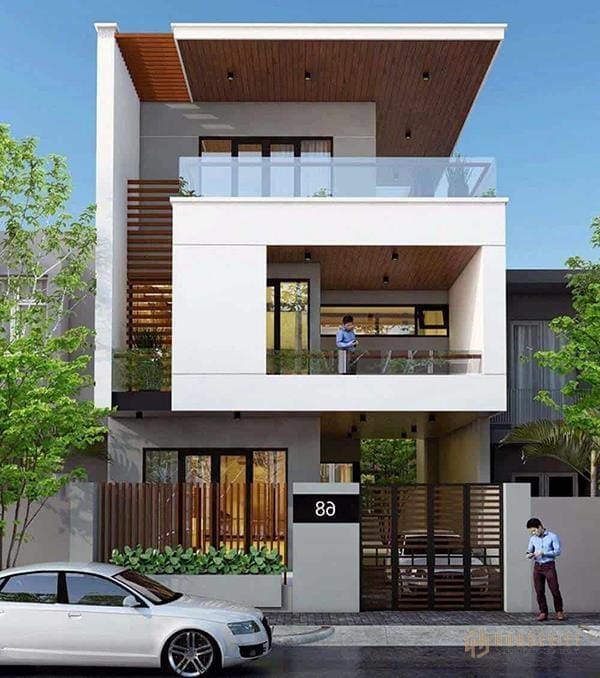 Mẫu nhà ống 3 tầng đẹp mặt tiền 7m