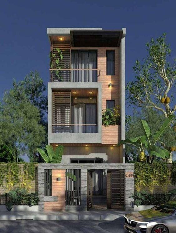 Mẫu nhà ống 3 tầng hiện đại