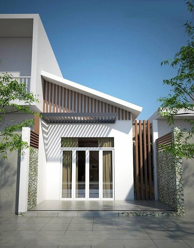 nhà ống 1 tầng 2 phòng ngủ