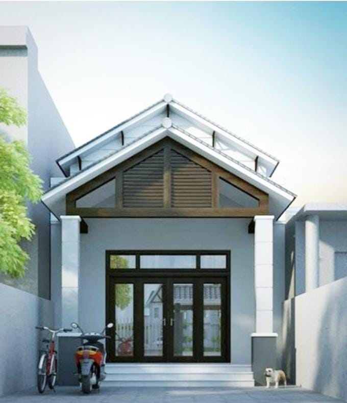 nhà ống 1 tầng mái thái