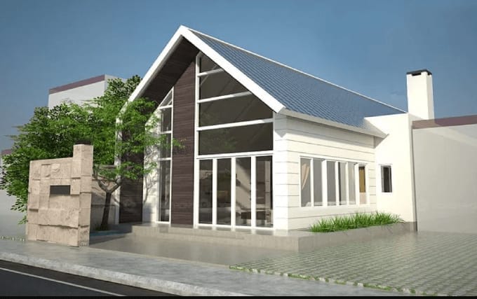 nhà ống 1 tầng mặt tiền 5m