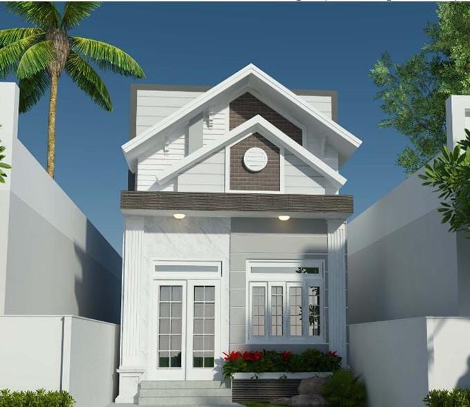 nhà ống 1 tầng rưỡi đẹp