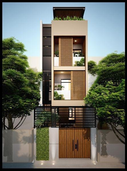 nhà ống 3 tầng đẹp hiện đại