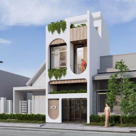 Nhà ống 3 tầng đẹp hiện đại