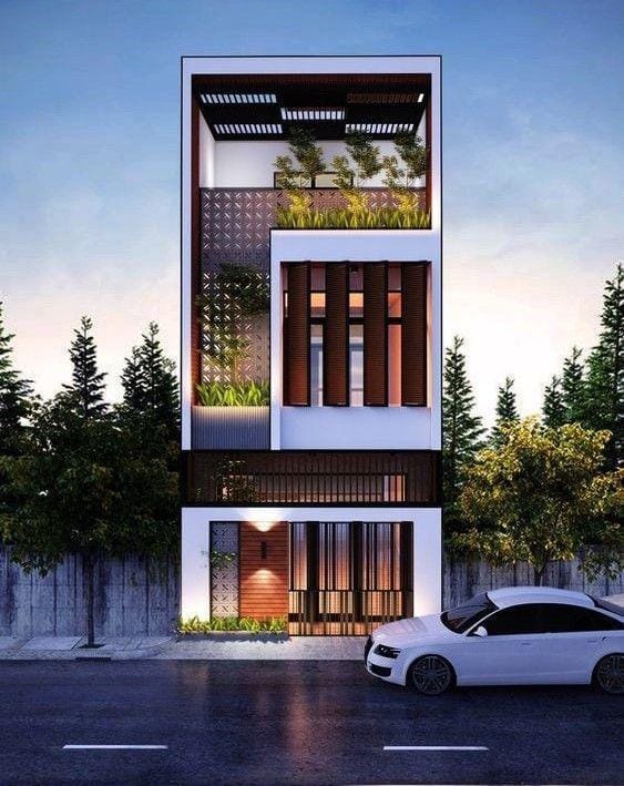 nhà ống 3 tầng đẹp mặt tiền 4m