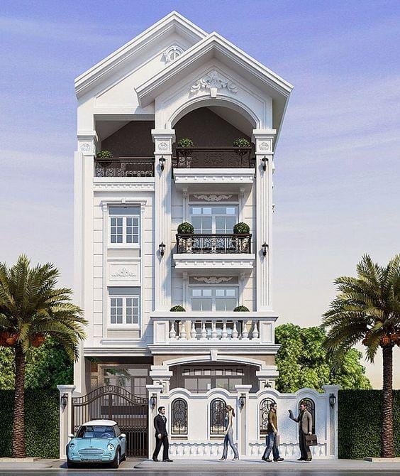 nhà ống 3 tầng mặt tiền 5m đẹp