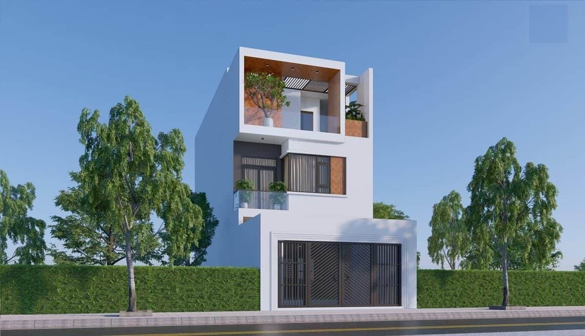 Nhà ống 3 tầng mặt tiền 6m đẹp