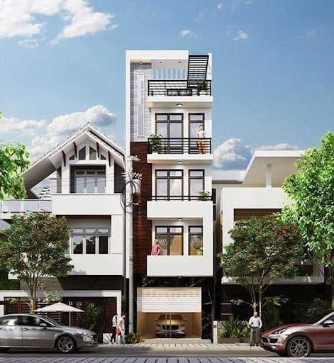 Nhà phố hiện đại 4 tầng 1 tum thiết kế trang nhã