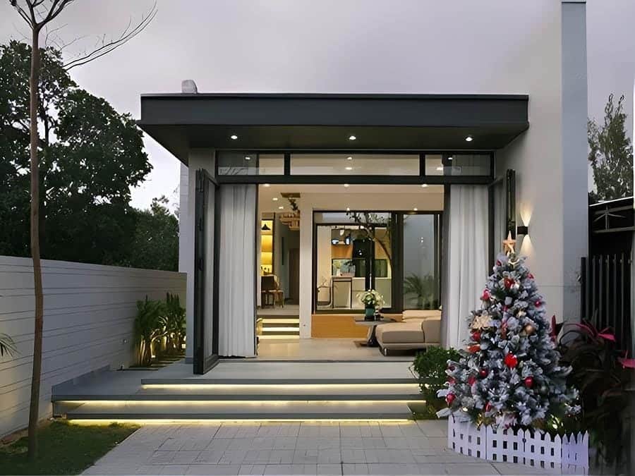 Thiết kế nhà phố 1 tầng hiện đại